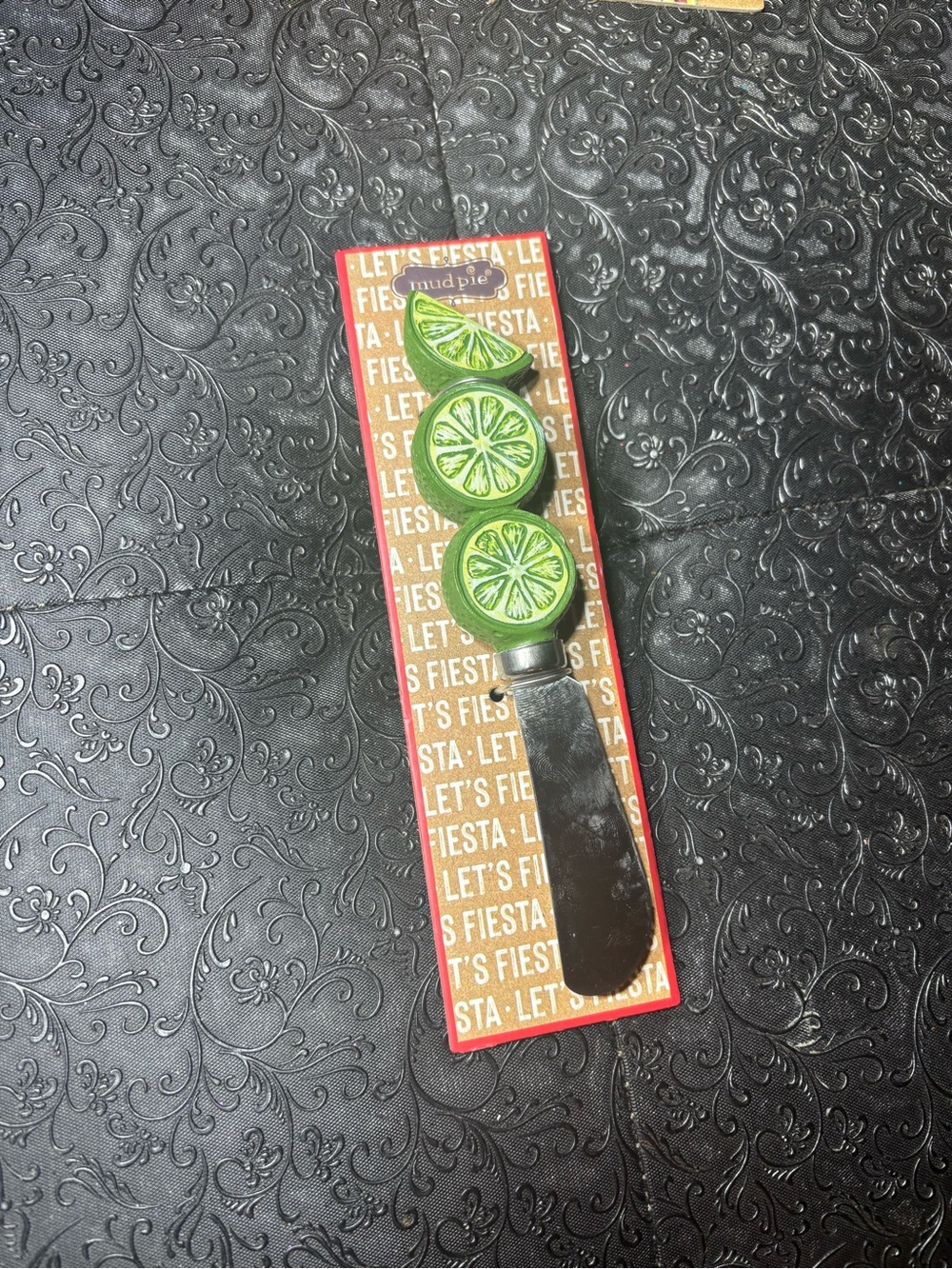 New Lime Slice Decorative Spreader - Green